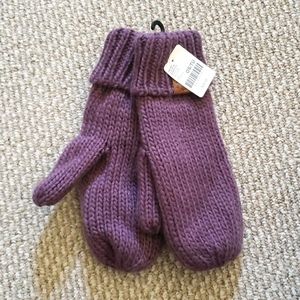 Roots purple mittens NWT